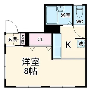 シャンテ千葉中央【301号室】の間取り