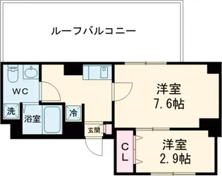 アルファコート青井【5階】の間取り