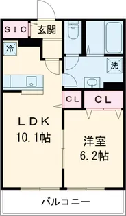 ルリエ目黒中央町【2階】の間取り