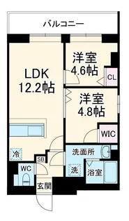Alivis篠崎【4階】の間取り