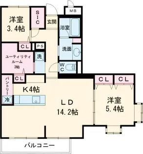 RESTA目黒【3階】の間取り