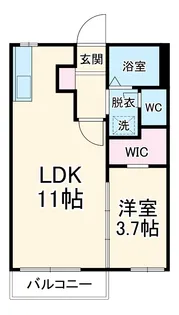 コーポエポリアE【102号室】の間取り