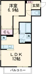 ルリエ目黒中央町【1階】の間取り
