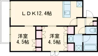 ベルレジデンス【202号室】の間取り