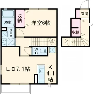 オリオンスクエア A棟【102号室】の間取り