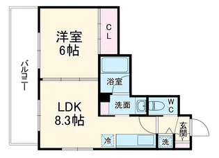 モナド【5階】の間取り