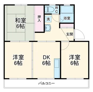 ホワイトハイツ鈴木【102号室】の間取り
