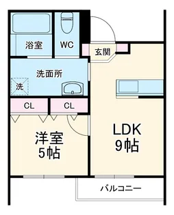 鵠沼コートB【2階】の間取り
