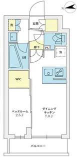 アジールコート豪徳寺【405号室】の間取り