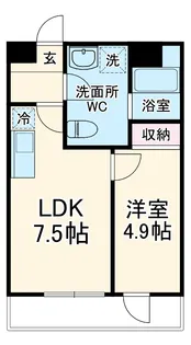 COMODO上尾本町【2階】の間取り