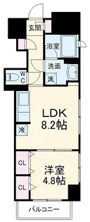A&Eレジデンス横濱石川町【4階】の間取り