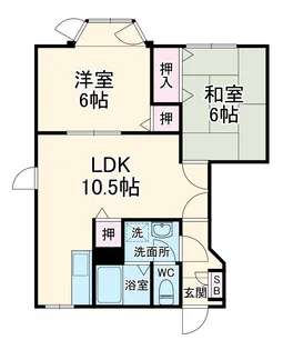 ウェストラビィ【101号室】の間取り