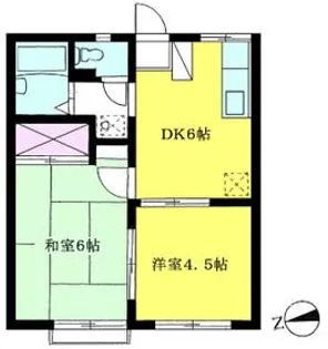 エステートピア富士森【1階】の間取り