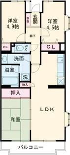 ライオンズマンション取手第二【7階】の間取り