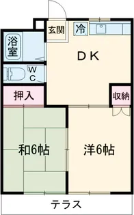 メゾン ド イワイ【1階】の間取り