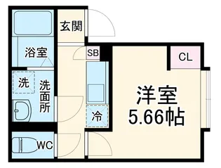カインドネス相模大野East【102号室】の間取り