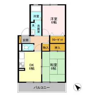 サンモール【2階】の間取り