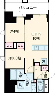 ドゥーエ府中Ⅰ【10階】の間取り