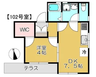 仮)ISLE NAKANOBU【1階】の間取り