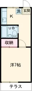 メゾンーBe【1階】の間取り
