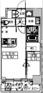 ミラージュパレス大阪ドームPROSPER【304号室】の間取り