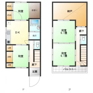 リオグランデ【105号室】の間取り