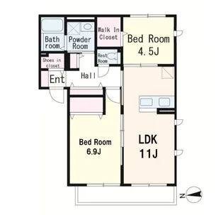 ジュールエスト航空公園【2階】の間取り