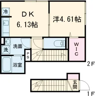 ラリュール赤塚Ⅰ【205号室】の間取り