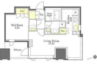 びゅうリエットグラン新宿戸山【3階】の間取り