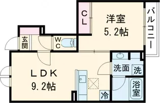 オルキデ蘆花公園参番館【1階】の間取り