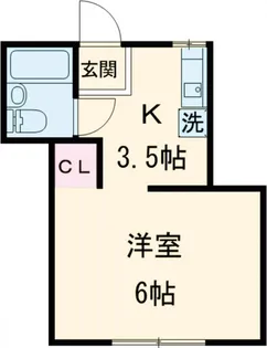 チクミハイツ【202号室】の間取り