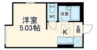 Primera川崎【201号室】の間取り