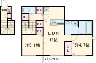 エレガンスプラスⅢ【2階】の間取り