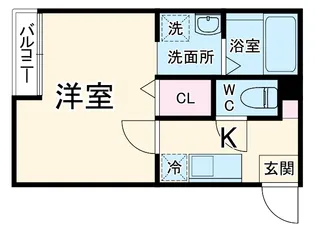 イーストヴィラ武里【1階】の間取り