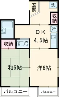 ライオンズマンション西八王子第2【202号室】の間取り