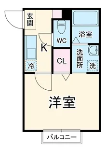 イーストヴィラ武里【2階】の間取り