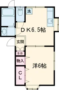 コーポ山本【1階】の間取り