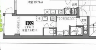 グランヒルズ中落合【1階】の間取り