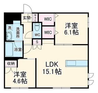 CASA GRANDE【1階】の間取り