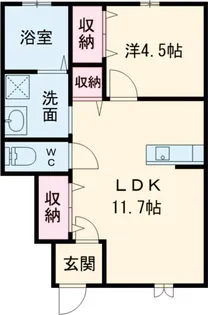 Emerald square【1階】の間取り