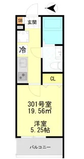 CFジオーレ大師東門前【3階】の間取り