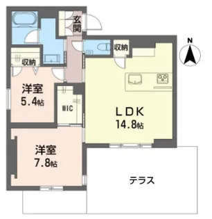 フルリアージュ【1階】の間取り