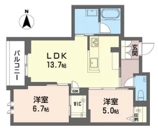 フルリアージュ【2階】の間取り