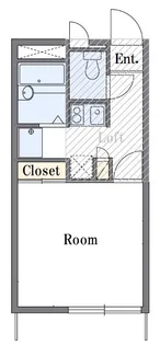 レオパレスJUNA鵠沼【1階】の間取り