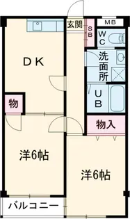 ファミールⅢ【2階】の間取り