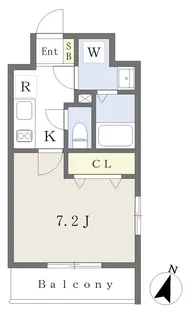 ネクスレジデンス氷川台【201号室】の間取り