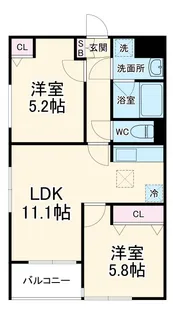 Soleil本厚木【1階】の間取り