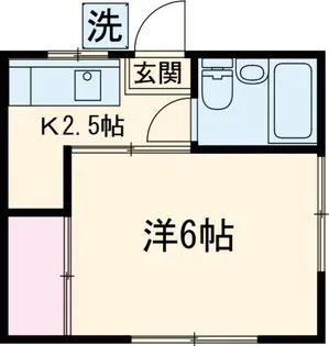 ハウス田毎【1階】の間取り