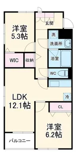 Soleil本厚木【1階】の間取り