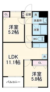 Soleil本厚木【3階】の間取り